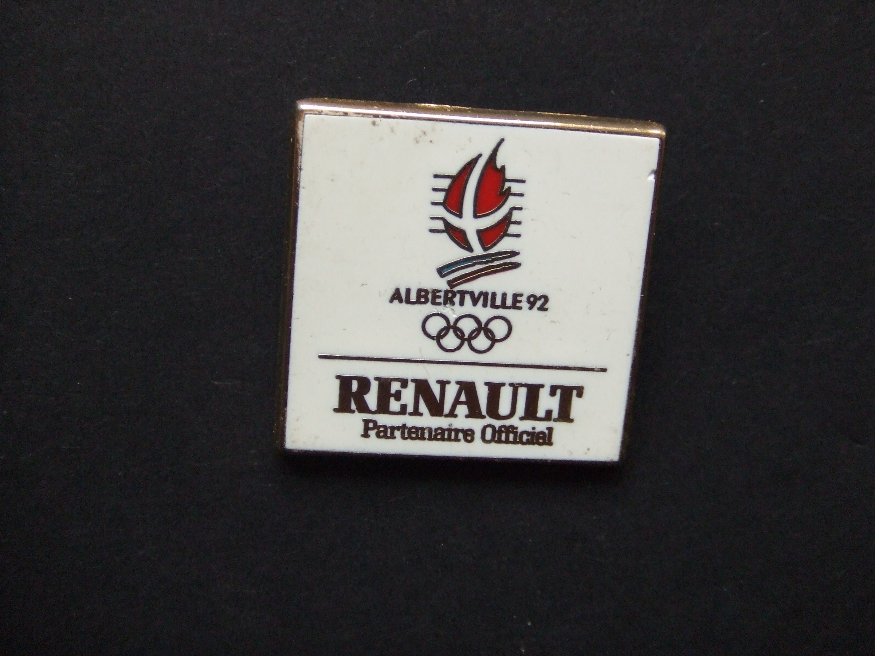 Renault sponsor Olympische Spelen Albertville Official Partner